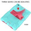 Galaxy Tab A8.0 2019 T290 Shockproof Silicone Case with Holder Teal/Pink - 6