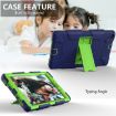 Galaxy Tab A8.0 2019 T290 Shockproof Silicone Case with Holder - Blue/Green - 4