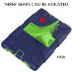 Galaxy Tab A8.0 2019 T290 Shockproof Silicone Case with Holder - Blue/Green - 6