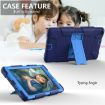 Galaxy Tab A8.0 2019 T290 Shockproof Silicone Case with Holder - Dark Blue - 4