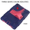 Galaxy Tab A8.0 2019 T290 Shockproof Silicone Case with Holder - Blue/Pink - 6