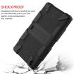 Galaxy Tab A8.0 2019 T290 Shockproof Silicone Case with Holder Black - 5