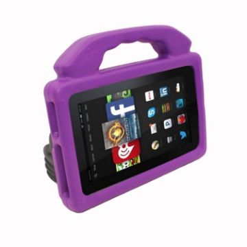 Shockproof EVA Tablet Shell with Thumb Stand for Kindle Fire HD 7 - Purple - 1