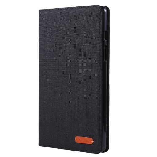Galaxy Tab A8.0 T290/T295 (2019) Black PU Leather Case with Holder & Slots - 1