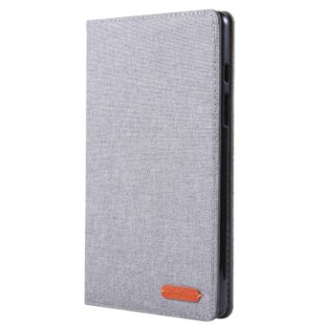 Galaxy Tab A8.0 T290/T295 (2019) Gray PU Leather Case with Holder & Slots - 1