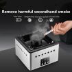 Ashtray Air Purifier - Indoor Smoke Removal, Anti-Secondhand (White) - 2