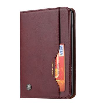 Wine Red Leather Case for Kindle 2019 with Photo Frame & Card Slots - 1