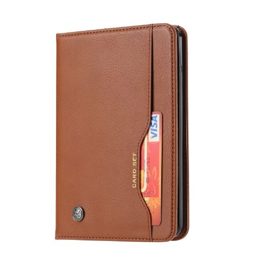 Kindle 2019 Leather Case with Photo Frame, Holder, Card Slots, Wallet - Brown - 1