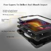 Galaxy Tab A 8.0 T387 Case: 360 Rotating PC + Silicone, Holder & Strap - 2