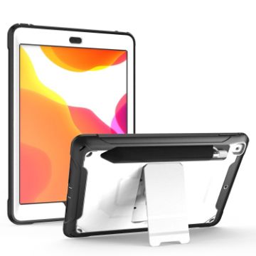 iPad Pro/Air 10.5 Case: 360 Rotating PC+Silicone with Holder & Strap - 1