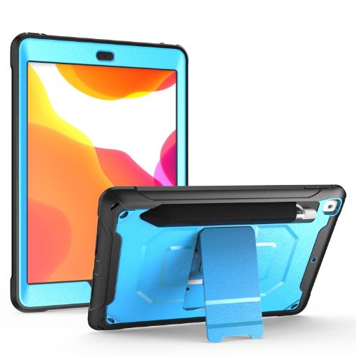iPad Pro/Air 10.5 Case 360 Rotation PC+Silicone with Holder & Strap - 1