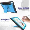 iPad Pro/Air 10.5 Case 360 Rotation PC+Silicone with Holder & Strap - 8