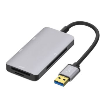 Onten 8107 USB3.0 HUB with CF SD TF Card Reader - Fast Data Transfer - 1