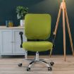 Universal Stretch Office Chair Cover Set, Dark Blue - Back & Cushion Cover - 5