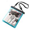 Lake Blue Transparent Waterproof Bag for Mobile Phone & Small Items - 2