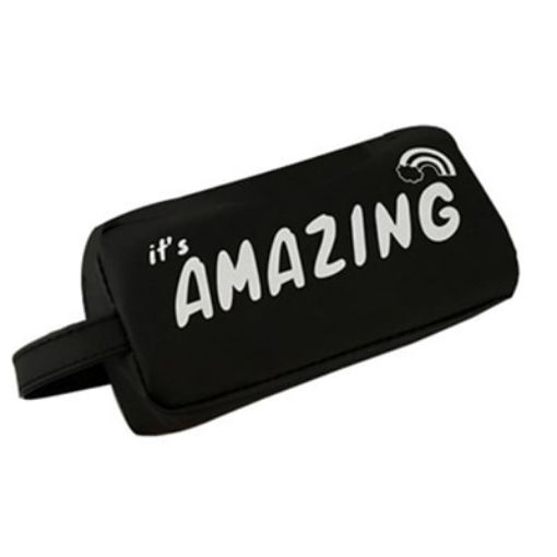 Large Black Silicone Pen Box Pencil Case - School Stationery Supplies - 1