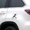 Sexy Witch Fashion Car Sticker Vinyl Decals, 15x14cm Silver Decor - 4