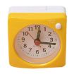 Yellow Bedside Mute Alarm Clock with Light & Snooze Function - 1