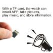 A1 1.54" IPS Screen Bluetooth Smart Watch - Call, Music, TF Card, Black - 6