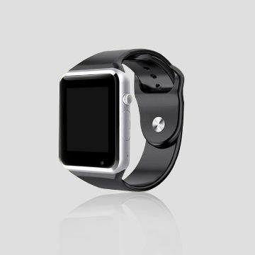 A1 1.54" IPS Screen Bluetooth Smart Watch with Call & Music - Silver - 1
