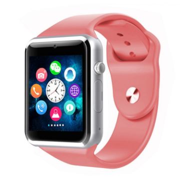 A1 1.54" IPS Screen Bluetooth Smart Watch with Call & Music - Pink - 1