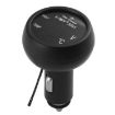 3 In 1 Car USB Charger with Voltage Display & Lighter (Red Blue) - 2