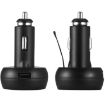 3 In 1 Car USB Charger with Voltage Display & Lighter (Red Blue) - 3