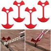 Camping Tent Pegs - 4 PCS Windproof Fishbone Nail Anchor for Outdoor Use - 1