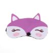 Purple Cute Fox 3D Sleep Mask - Travel Sleeping Cover & Ice Mask - 1