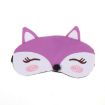 Purple Cute Fox 3D Sleep Mask - Travel Sleeping Cover & Ice Mask - 2