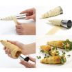 Large Stainless Steel Cone Roll Moulds for Croissants and Pastry (5 PCS) - 6