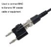 BNC Female to Dual Banana Plug Adapter - 5pcs Binding Male Connector - 6