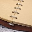 Vintage Pirate Anchors PU Leather Spiral Notebook Diary, Size L, Blue - 7