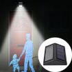 Solar Powered Wall Light, 6 LEDs, IP55 Waterproof, Warm Light Deck Lights - 6