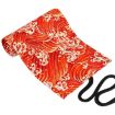 Golden Red Sea Wave Canvas Pencil Case - Large Capacity, 72 Holes - 3