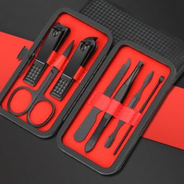 Portable Manicure Pedicure Set - Stainless Steel Nail Clippers Kit - 1