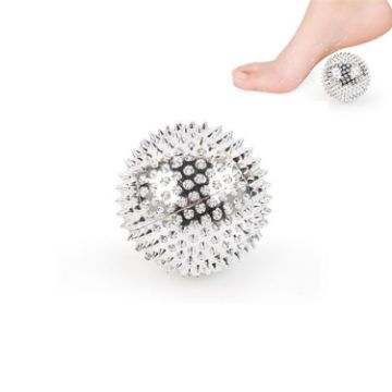 Magnetic Massage Ball Pair - Relax Muscle & Finger, 5.6cm Silver - 1
