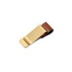Gold-Brown Metal Leather Pen Holder with Stainless Steel Pencil Clip - 2