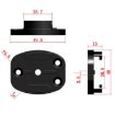 Aluminum Quick Release Tripod Mount Base for Sports Camera - Black - 3