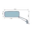 Anti-glare Square Aluminum Motorcycle Rearview Mirror Modified - 3