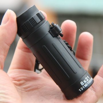 Compact 8x21 Blue Film Monocular Telescope - Mini Size - 1