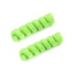 Silicone Data Cable Protective Cover - 4pcs Spiral Style (Green) - 2