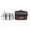Portable Stainless Steel Spice Jar Suit for Outdoor Barbecue - 6