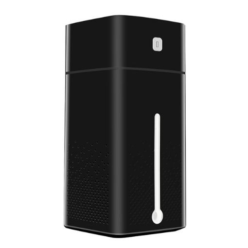 1000ml Black Ultrasonic Air Humidifier & Aroma Diffuser with LED Light - 1
