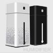 1000ml Black Ultrasonic Air Humidifier & Aroma Diffuser with LED Light - 2