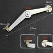 9" Two-Folded Strut Folding Lever Door Support Furniture Connector - 4