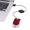 Retractable USB Mini Computer Mouse - Optical Ergonomic 1600 DPI (Blue) - 3
