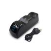 PS4 Wireless Controller USB Dual Charger Dock with LED Indicator (Black) - 3