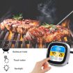 Digital Display Kitchen Food Thermometer - Black & Silver Frame BBQ Tool - 5