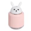 Pink Rabbit Light Pet Humidifier USB Night Light Bedside Lamp Mute - 2